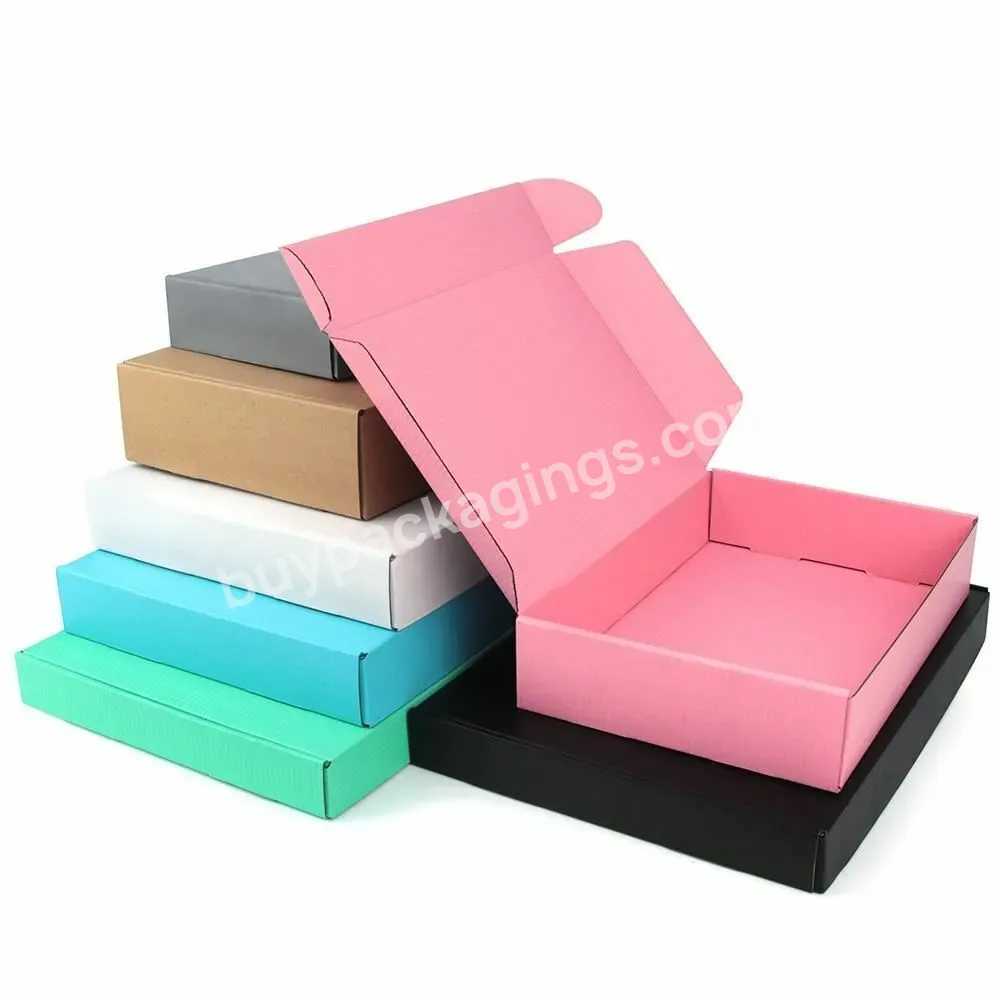 Custom Luxury Corrugated Box For Skin Care Gift Paper Box Packing Flap Box With Your Own Logo