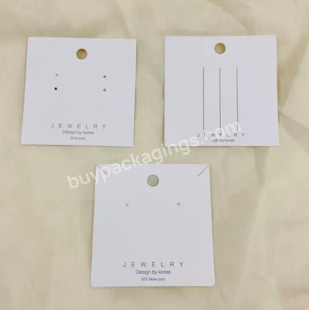 Custom Luxury Design Hanging Earring Cards Fashion Lady Cosmetic Jewelry Card Custom Ring Earring Necklace Card