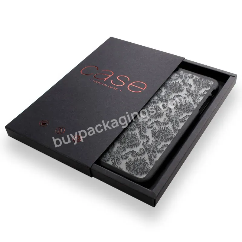 Custom Luxury Drawer Cell Phone Mobile Phone Case Packaging Box For Phone Case