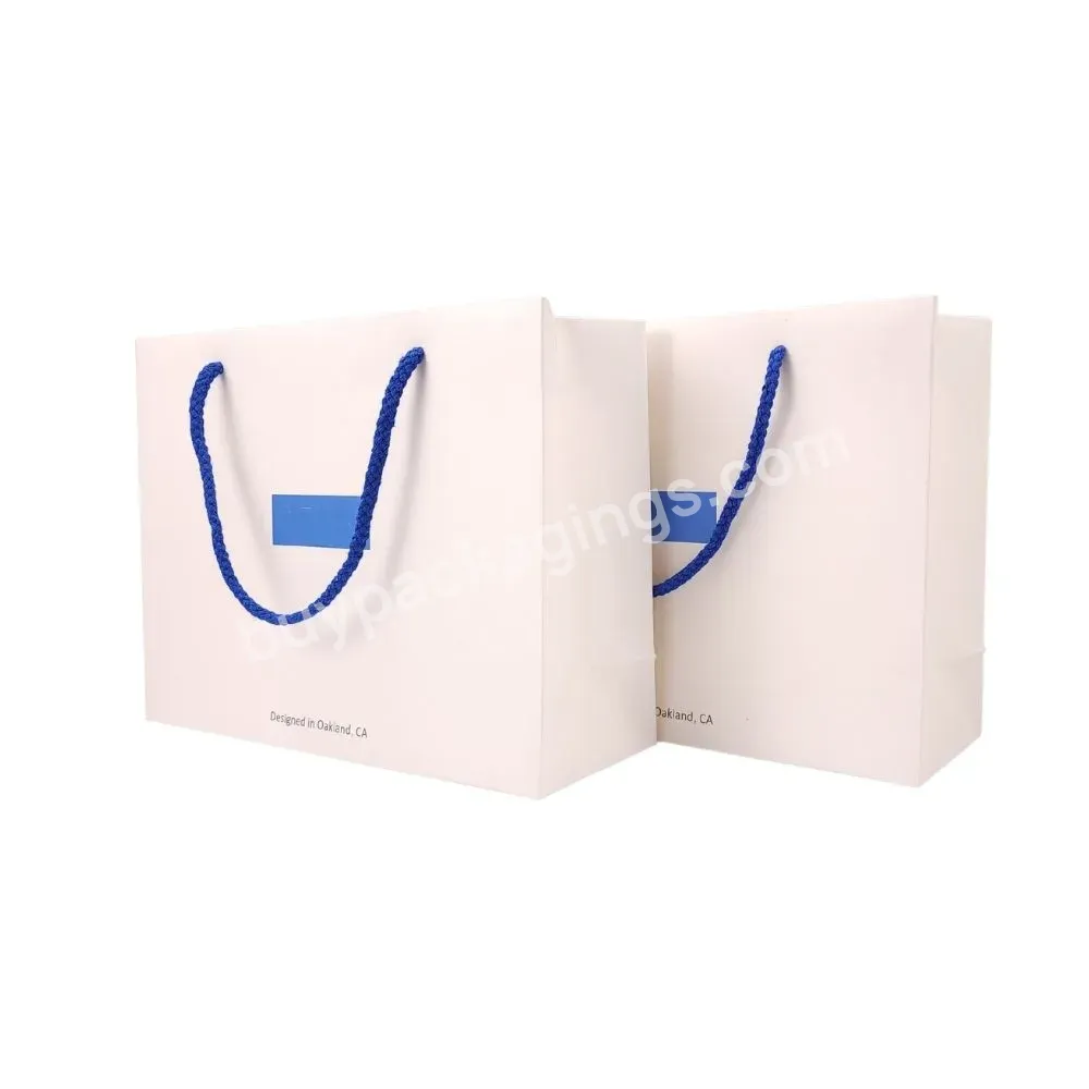 Custom Luxury Embossed Paper Bag With Your Own Logo Promotional Paper Bag