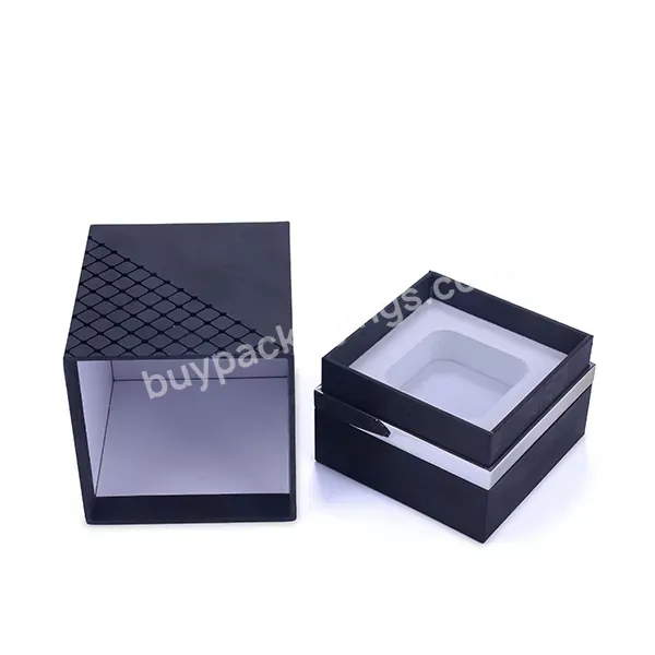 Custom Luxury Embossing Perfume Packaging Box Rigid Neck Shoulder Cosmetic Bottle Box