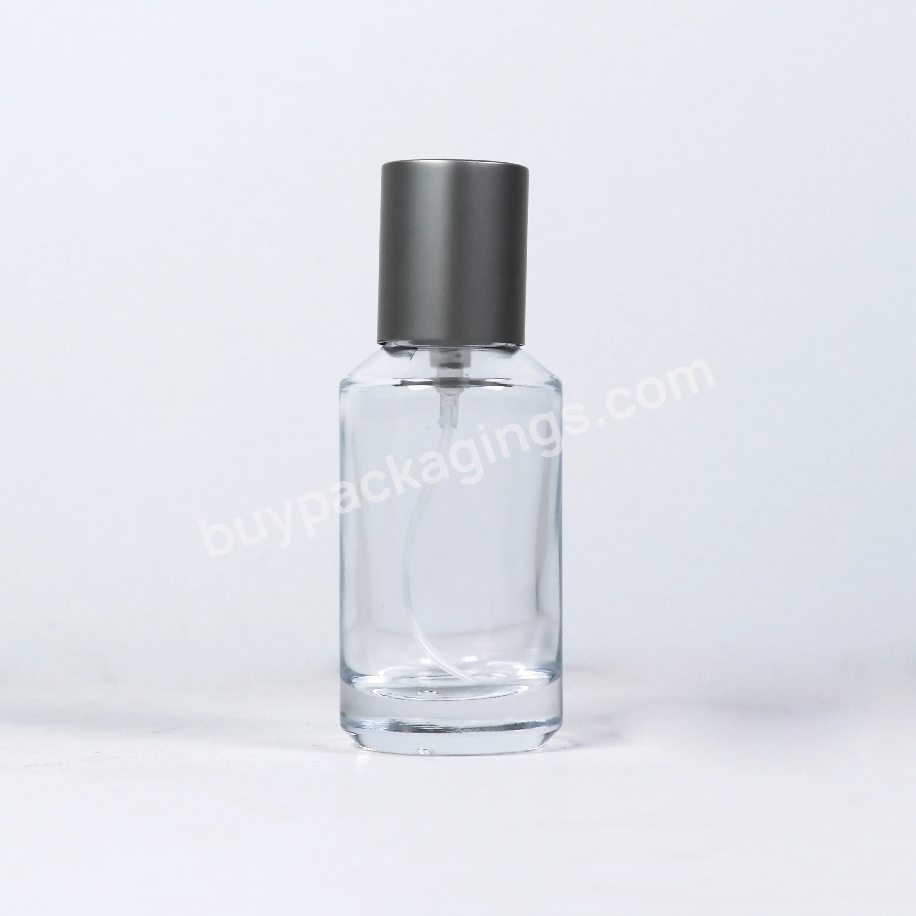 Custom Luxury Empty Clear Diagonal Shoulder Perfume Spray Bottle Fragrance Glass Bottle 30ml 50ml 100ml With Atomizer Spray