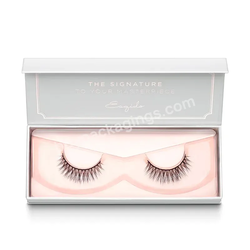 Custom Luxury Empty Eyelash Packaging Paper Box Packaging Rectangle Magnetic Eyelash Box For Cosmetic