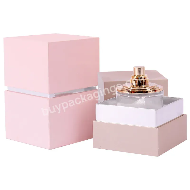 Custom Luxury Empty Oil Parfum Square Gift Set Bottle Packaging Paper Perfume Box