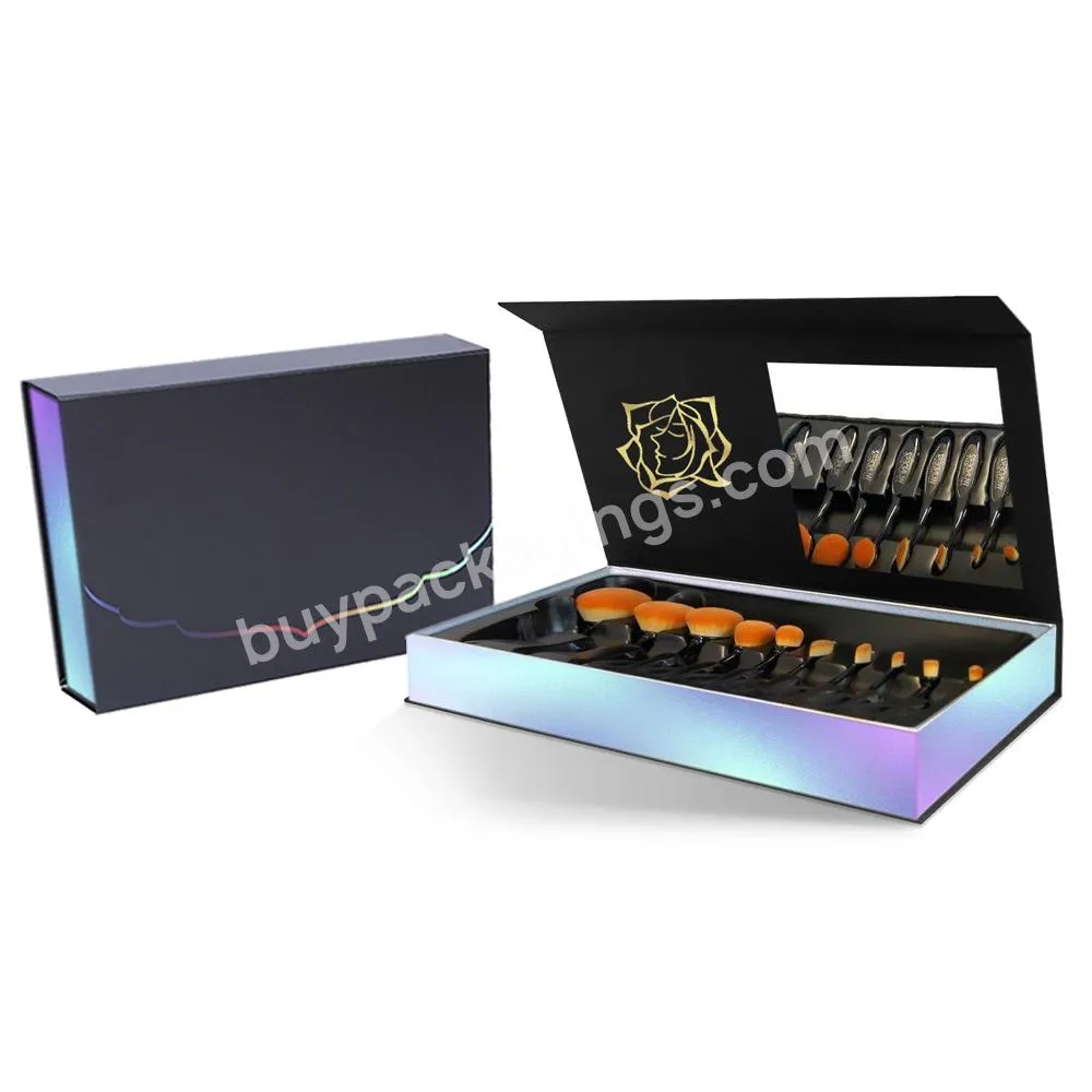 Custom Luxury Empty Paper Packaging Box Makeup Brush Set Storage Box