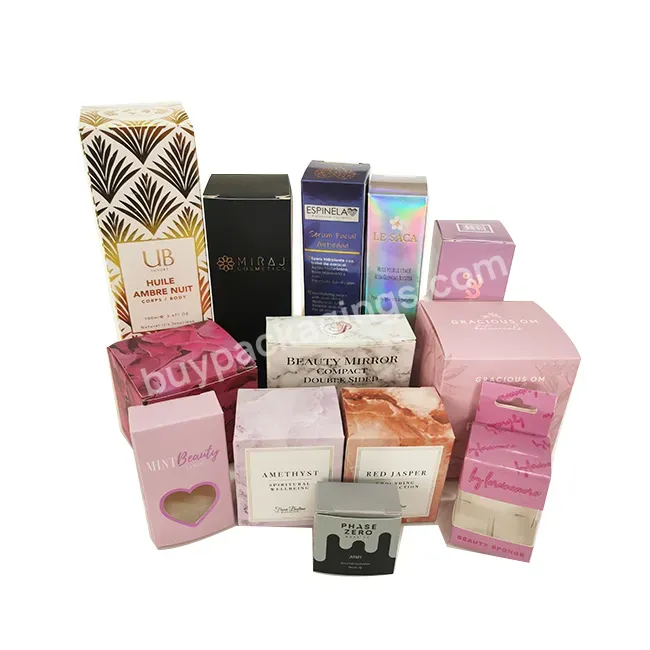 Custom Luxury Face Skin Care Cream Empty Cosmetic Packing Paper Boxes