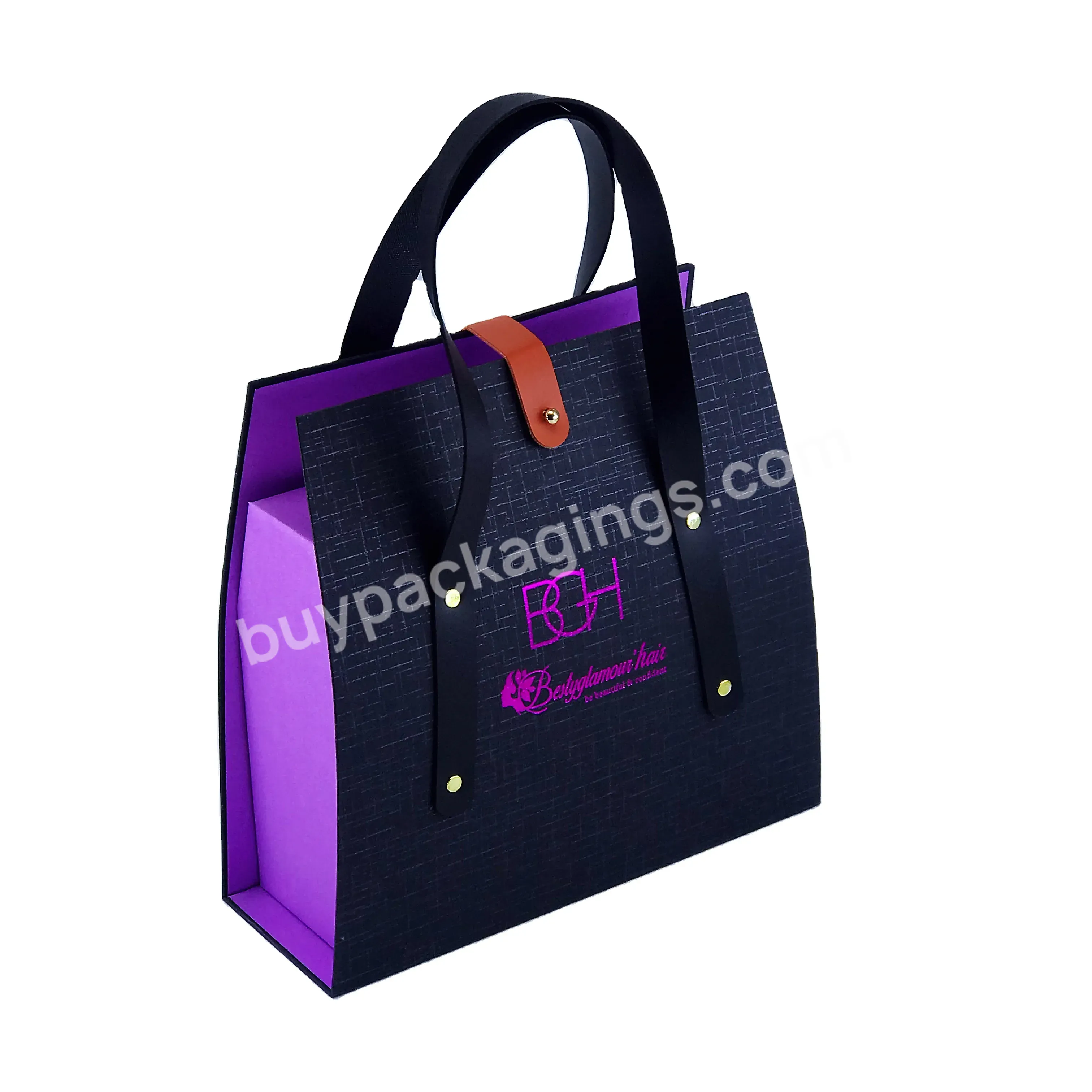Custom Luxury Fashion Handle Cardboard Boxes With Anti-wrinkle Essence Freshener For Cosmetics Set Gift Box Packaging