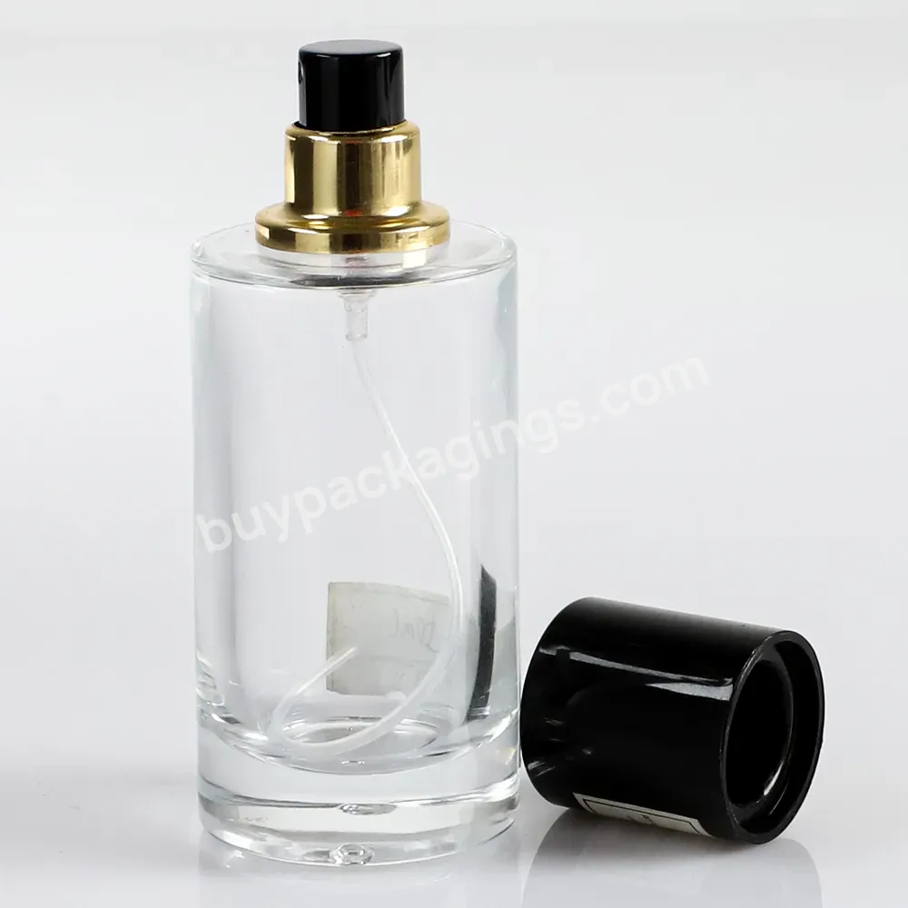 Custom Luxury Flacon De Parfum Square Spray Bouteille De Parfum 30ml 50ml 100ml Black Botol Parfum Empty Bottles Glass Perfume