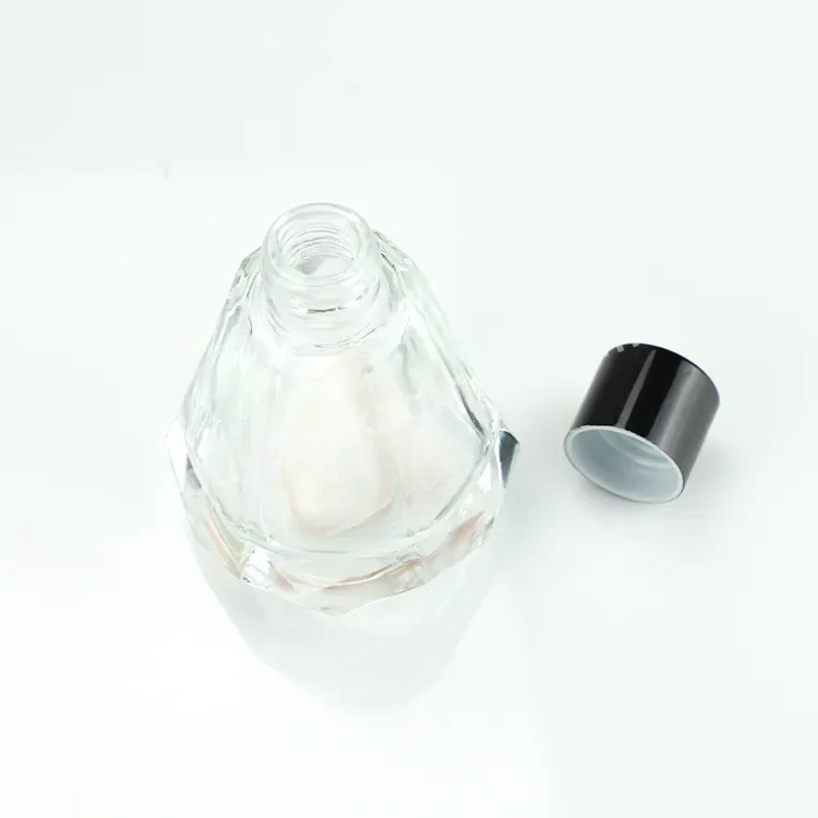 Custom Luxury Glass Aroma Oil Bottle With Reed Diffuser Sticks Wholesale Air Freshener Perfume Glass Reed Diffuser Glass Bottle