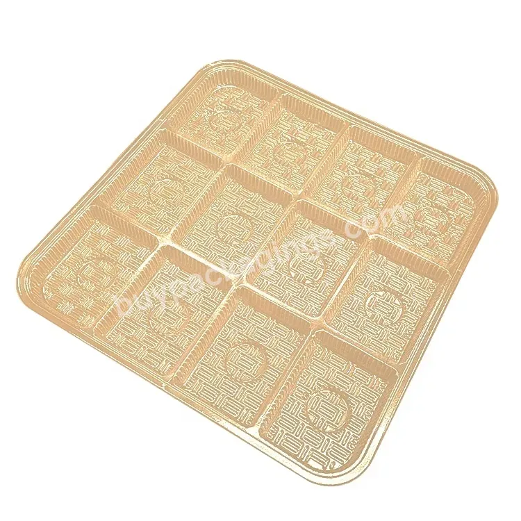 Custom Luxury Gold 12 Cavity Dividers Insert Chocolate Mold Clear Plastic Plastic Packaging For Chocolate