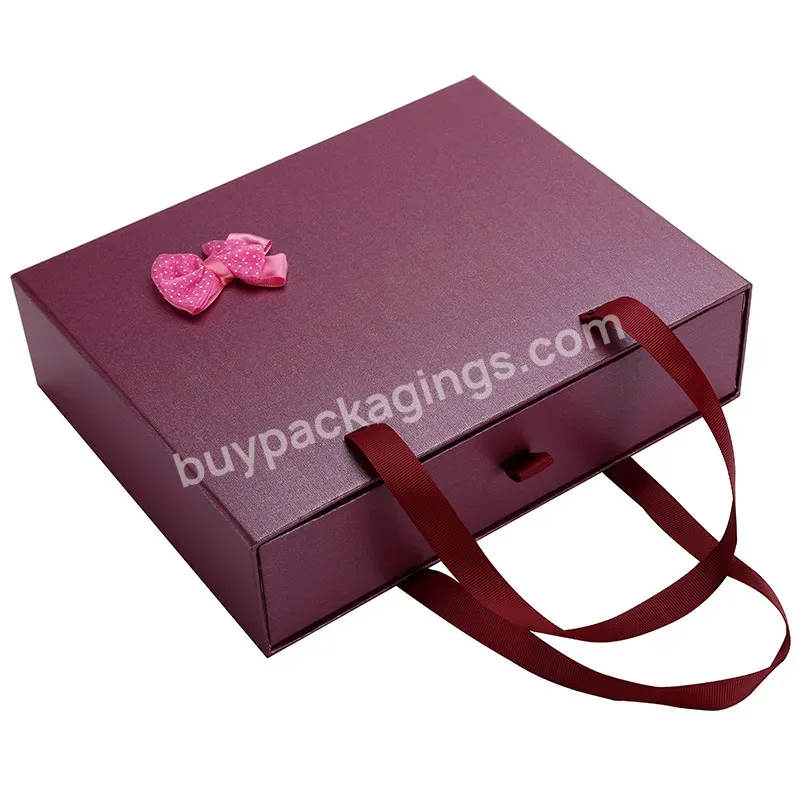 Custom Luxury Gold Stamping Jewelry Printing Design High Quality 3 Drawer Style Packaging Box Hot Sale New Drawer Box Package