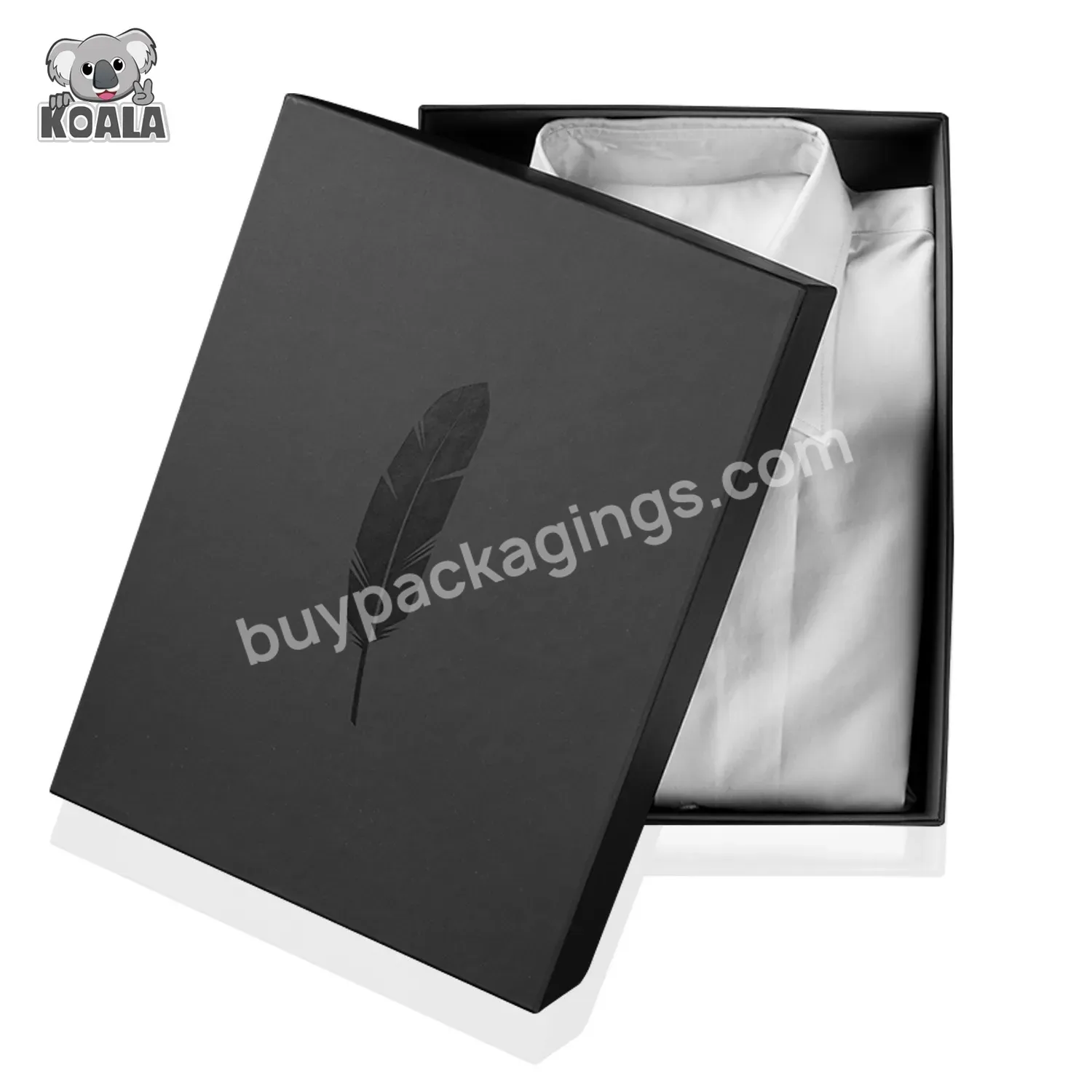 Custom Luxury High Quality Men's Clothing Socks Shoe Matte Black Gift Box Packaging With Logo