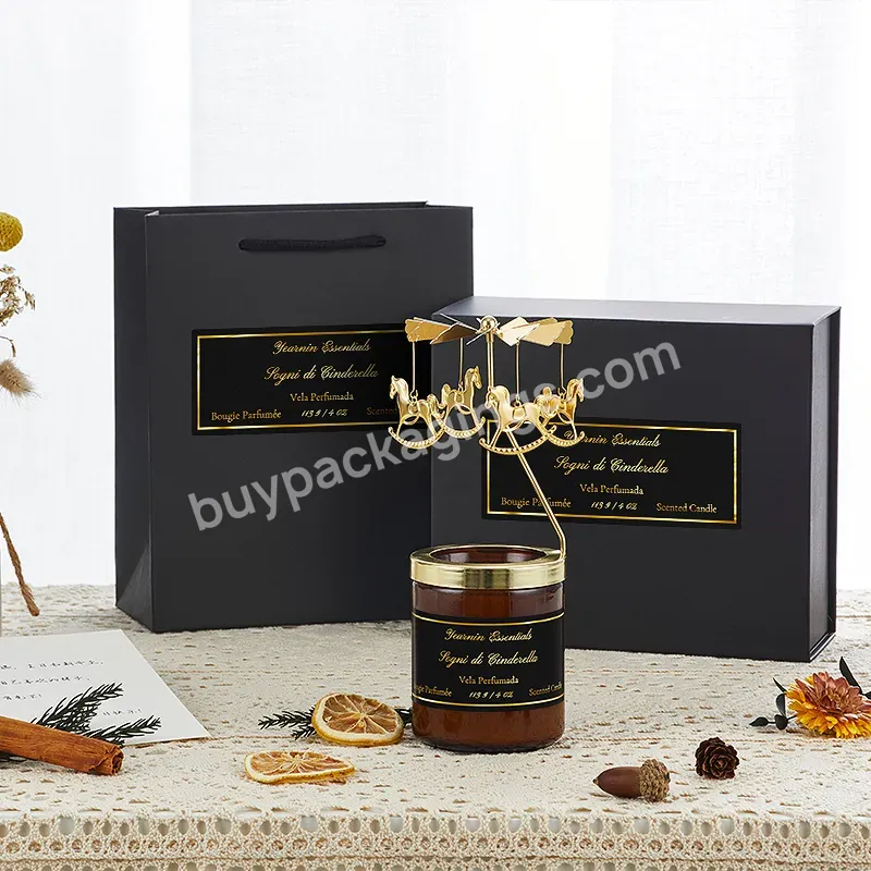 Custom Luxury Home Decor Scented Candle Various Colors And Styles Of Transparent Labels On Coated Paper