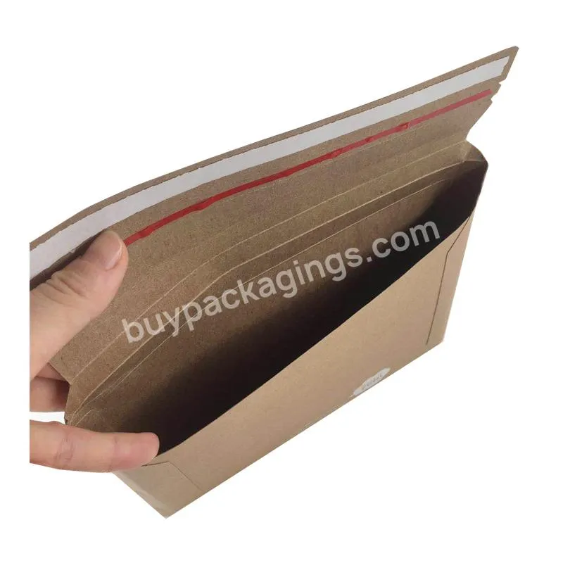 Custom Luxury Kraft Paper Wrapped Gift Paper Bag Expand Envelopes Paper with Logo Print