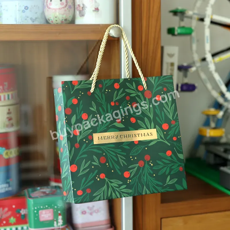 Custom Luxury Luxury Paper Candy Bag For Marry Christmas Gift Paper Bag