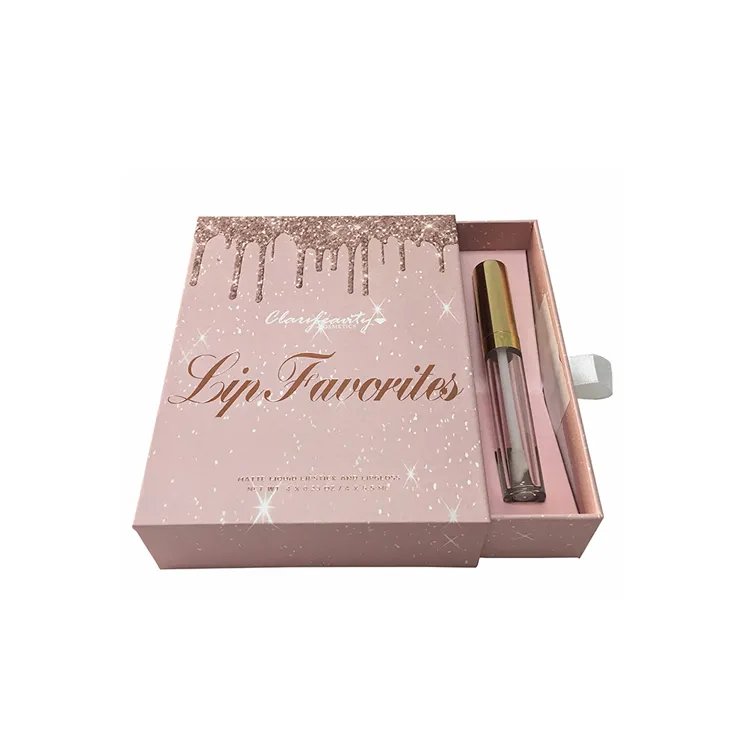 custom luxury made private label with lipgloss packaging box