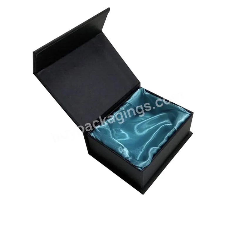 Custom Luxury Magnetic Closure Hair Bundle Extension Cardboard Packaging Gift Box with Satin Insert