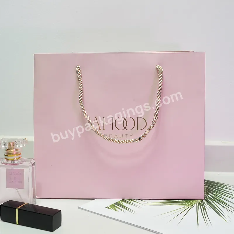 Custom Luxury Packaging Bag With Own Logo Shopping Paper Bag Retail Store Gift Bags Small Business For Shoes And Clothing