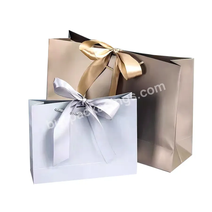 Custom Luxury Paper Bag For Clothes Packaging With Your Logo And Handles For Clothes Shop And Jewelry Store