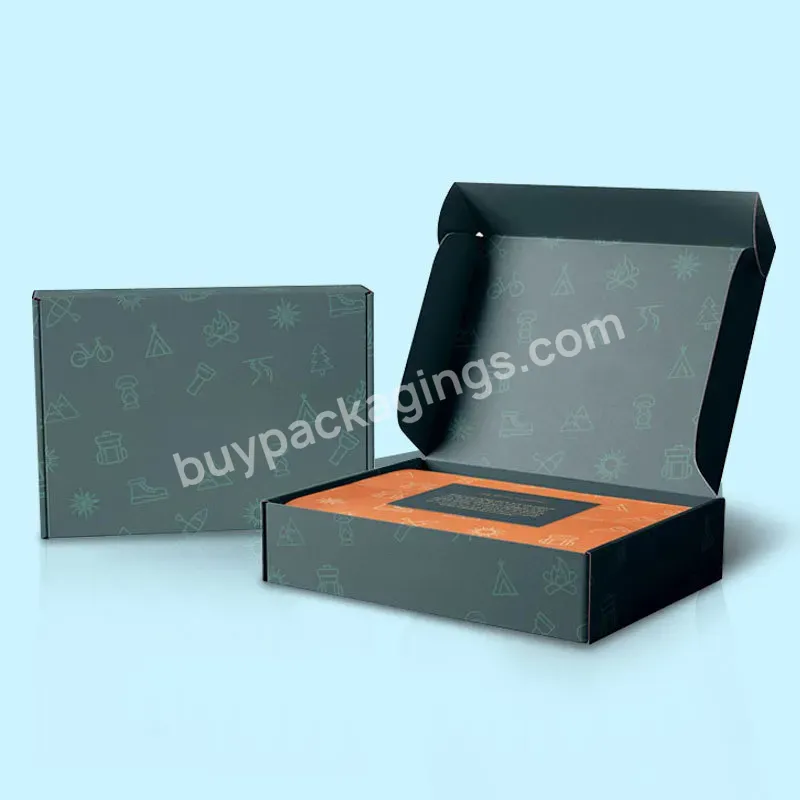 Custom Luxury Premium Garment Packaging Mail Kraft Cardboard Folding Corrugated Gift Paper Box