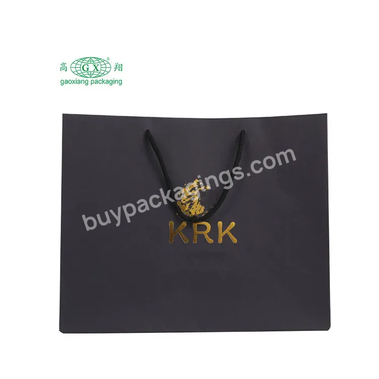 Custom Luxury Shopping Gift Paper Bag Kraft Paper Bag With Handle