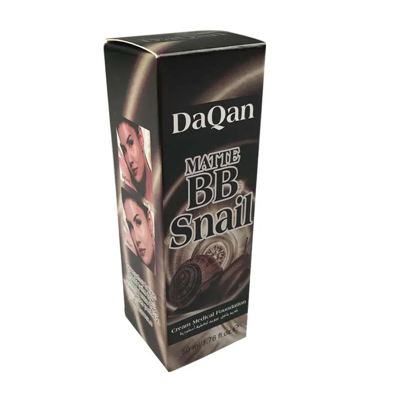 Custom Luxury UV Printed BB CC Cream Foundation CC Cream Case Paper Gift Box for Cosmetics Art Paper Packing Box HSDG0305