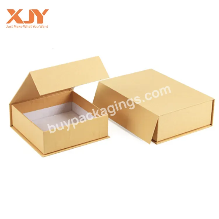 Custom Luxury White Magnet Flap Clothing Paper Box Foldable Magnetic Closure Gift Boxes With More Than 10 Colors