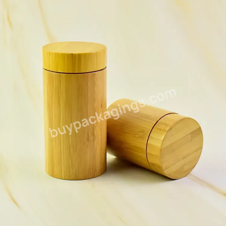 Custom Luxury Wholesale Storatebamboo Products 2022 1oz 2oz 3oz 4oz 5oz Wooden & Bamboo Jars Clear With Engraving Bamboo Lid