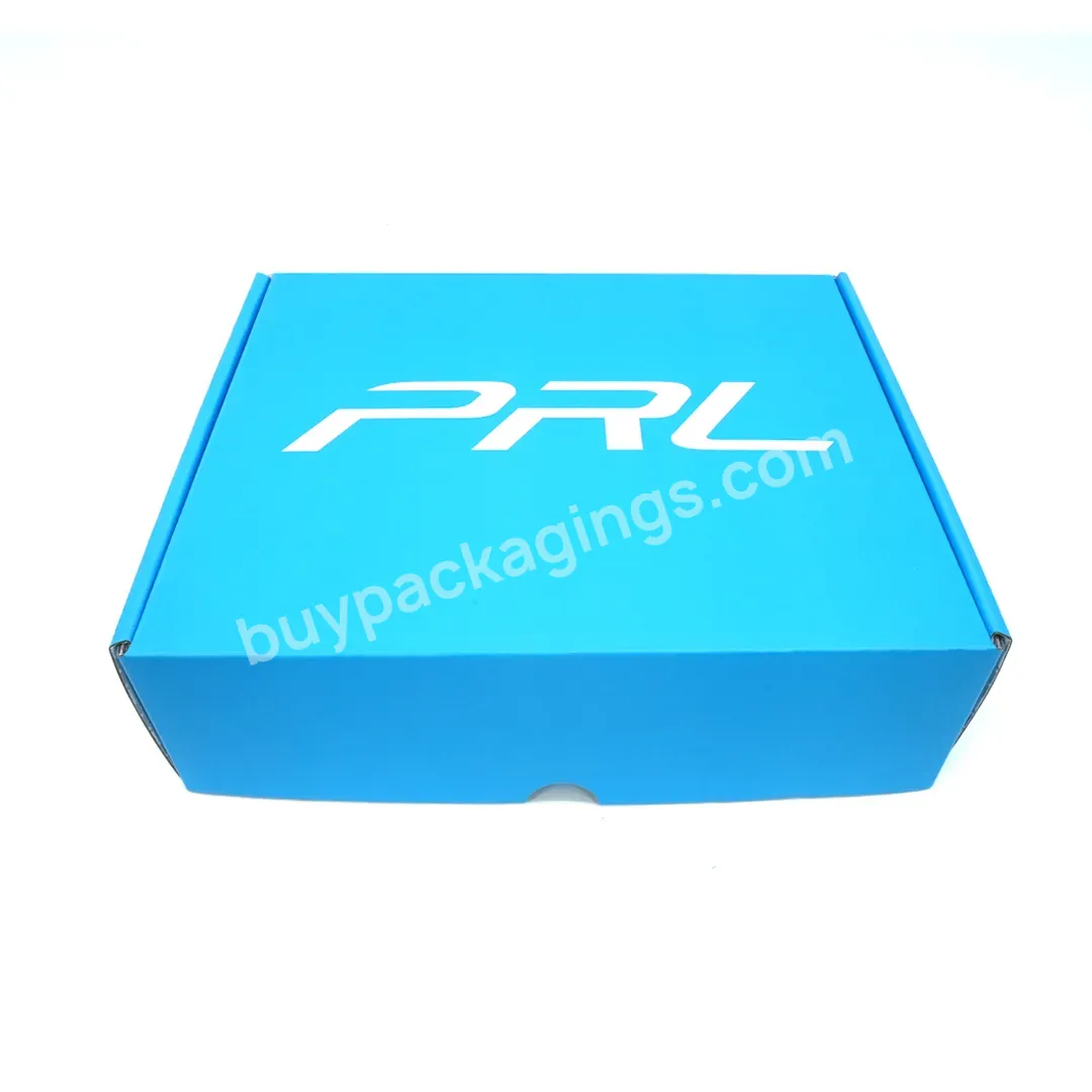 Custom Made Folding Paper Mailer Box Clothes Packaging Gift Shipping Corrugated Paper Mailers Blue Boxes