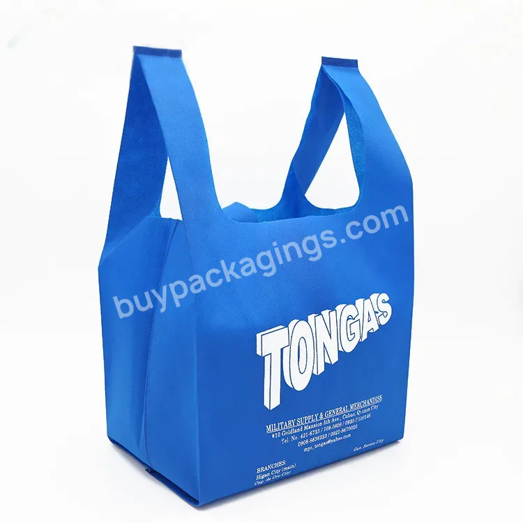 Custom-made High-quality Non-woven Bags Tote Reusable W Cut Non-woven Bag D Cut Style Non Woven Bag