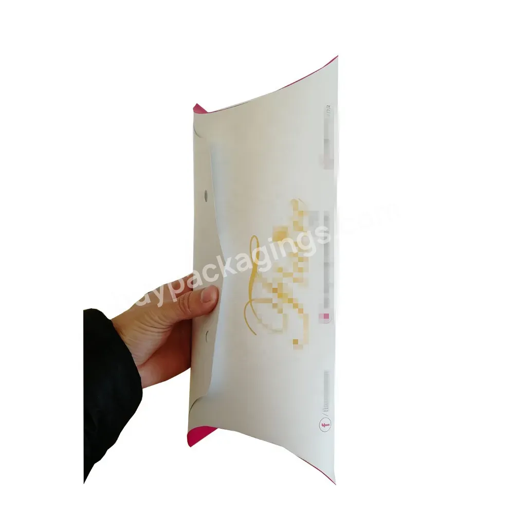 Custom Made Luxury Hair Extension Bundles Wig Packaging Packing Paper Pillow Case Box Wholesale Price