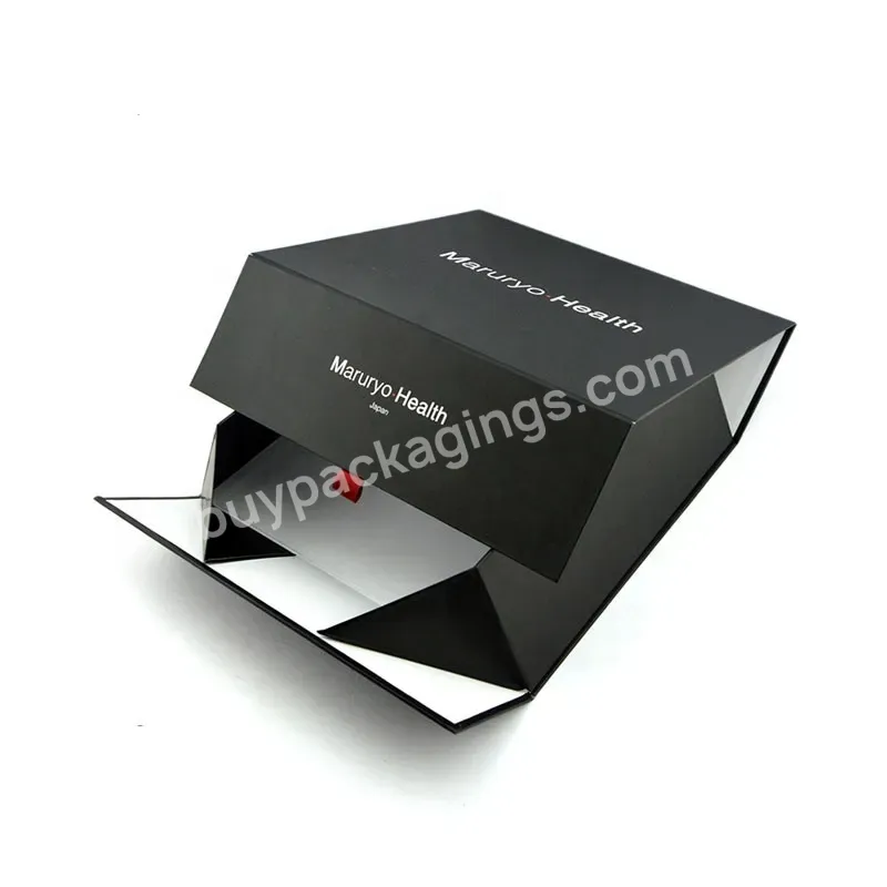 Custom Made Luxury Printed Matte Black Small Cosmetic Gift Packing Box