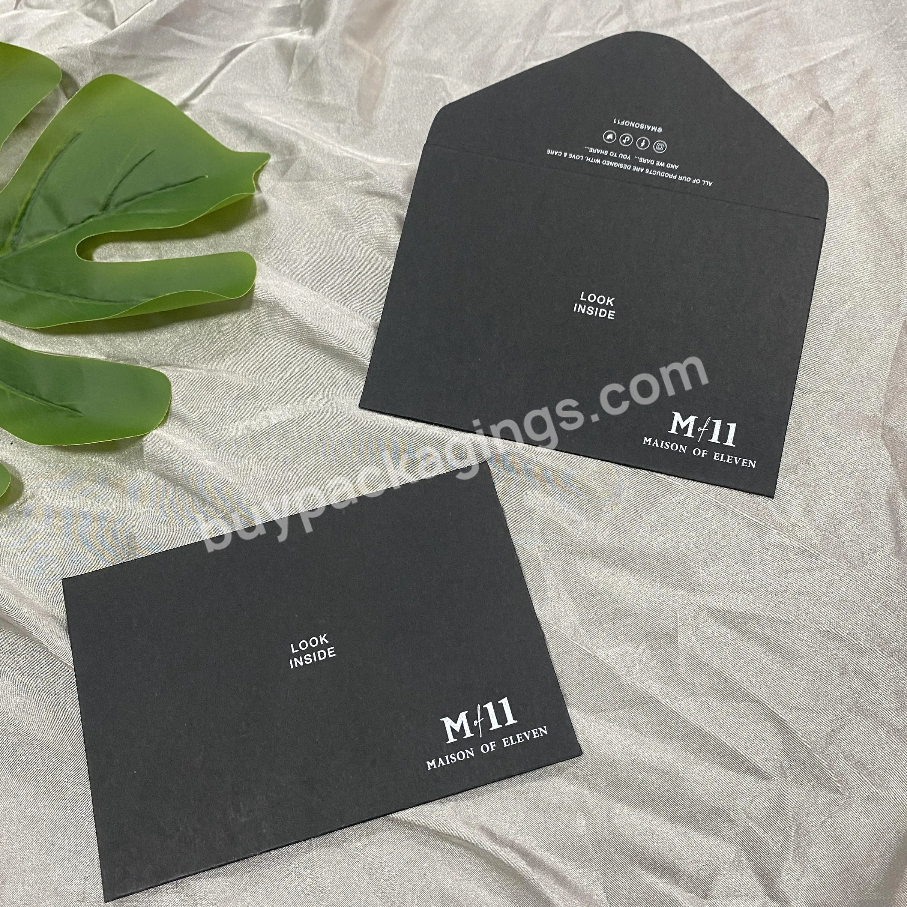 Custom Made Paper Craft V Flap Self Seal Envelopes Packaging For Perfect For Weddings Invitations