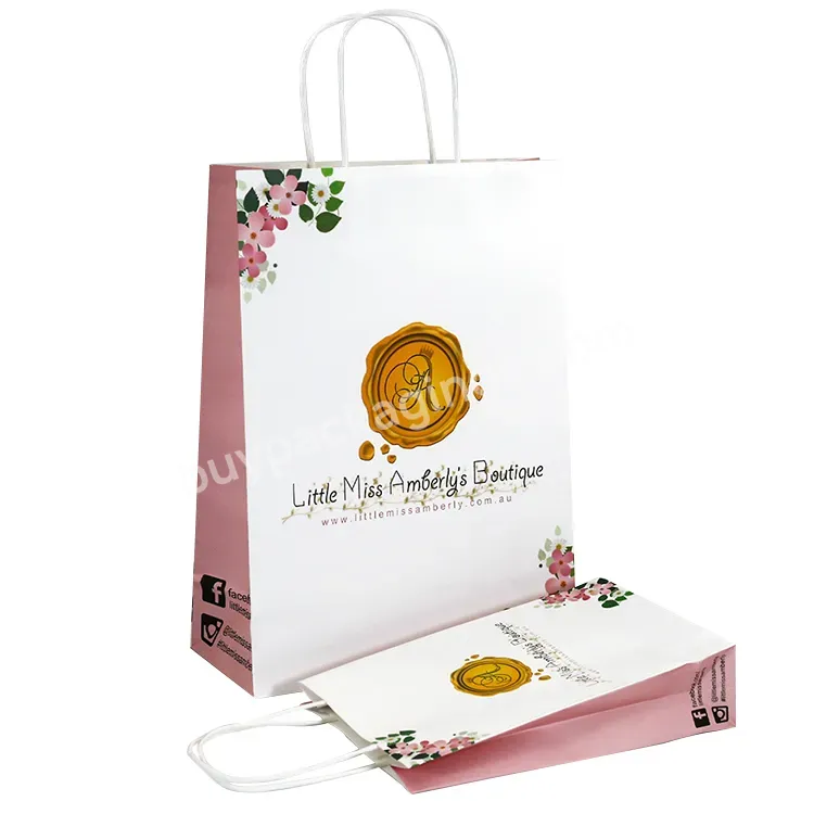 Custom-made Paper Tote Bag Craft Paper Bags Wholesale