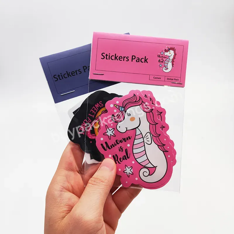 Custom Made Printing Outdoor Sticker Logo Permanent Die Cut Vinyl Pp Label Stickers In Pack