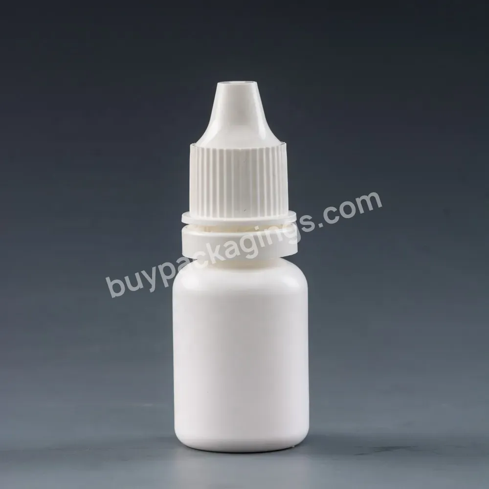 Custom Made Small Squeeze Ldpe Eye Dropper Bottles 10ml Plastic Round Eye Drops Bottle 10cc With Screw Cap And Dropper