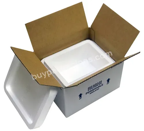 Custom Made Standard Corrugated Kraft Paper Packaging Fish Delivery Seafood Shipping Box Prawns Carton