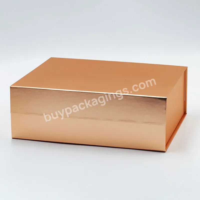 Custom Magnetic Champagne Flute Packaging For Gift Bows Ribbon Boxes