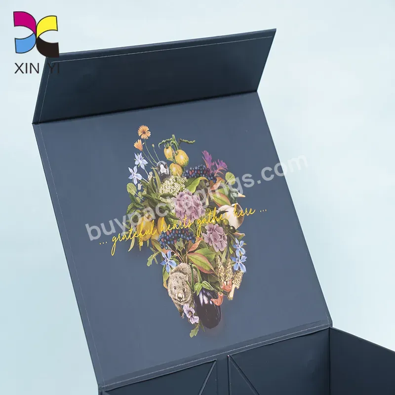Custom Magnetic Closure Folding Luxury Printed Ribbon Gift Box Ribbons For Packaging
