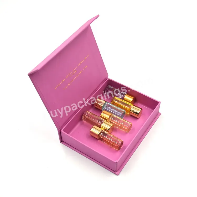 Custom Magnetic Decorative Closure Gold Hot Stamping Rigid Cardboard Pink Shaped Gift Box Packaging