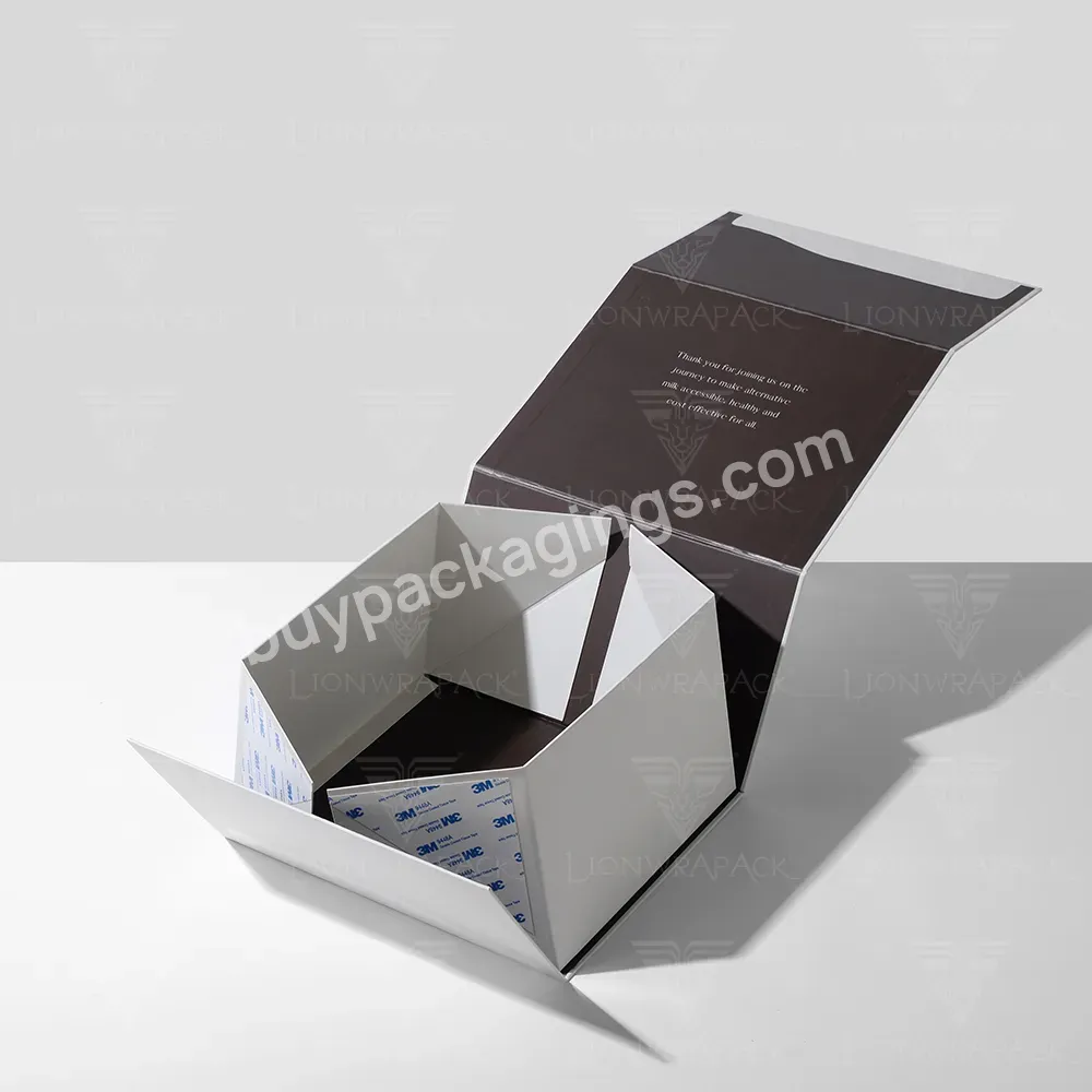 Custom Magnetic White Paper Boxes Luxury Packaging Folding Paper Gift Box For Business