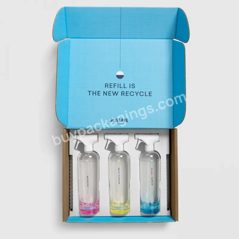 Custom Mailer Box Spray Bottle With Packaging For Beauty Biodegradable Collapsible Box