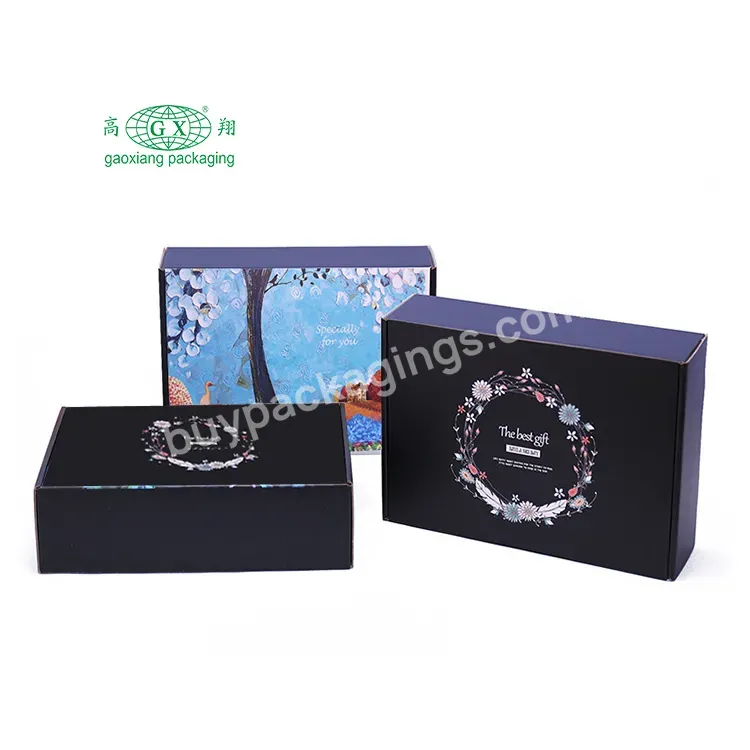 Custom Mailers Printing Cardboard Box Clothing Folding Mailer Box Shipping Box With Logo