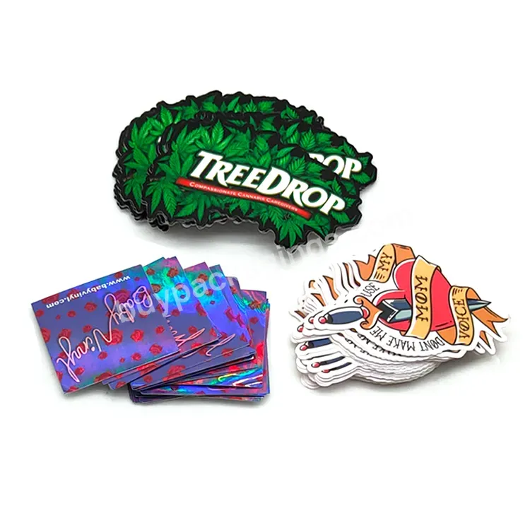 Custom Make Foil Custom Shape Sticker Holographic Custom Stickers