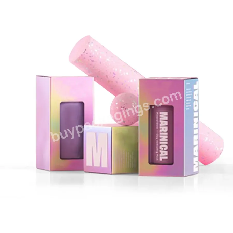 Custom Makeup Boxes Cardboard Cosmetic Display Paper Box For Eye Cream Facial Cleanser