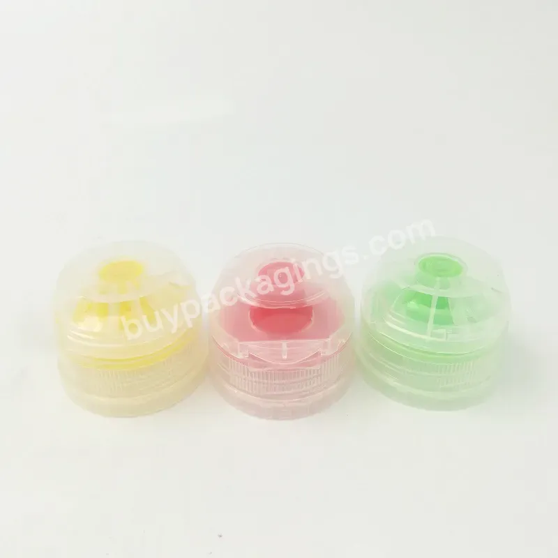 Custom Manufacture Pco 1810 Pp Sport Water Bottle Cap 28mm Flip Cap With Tamper Evident For Drinking Juice