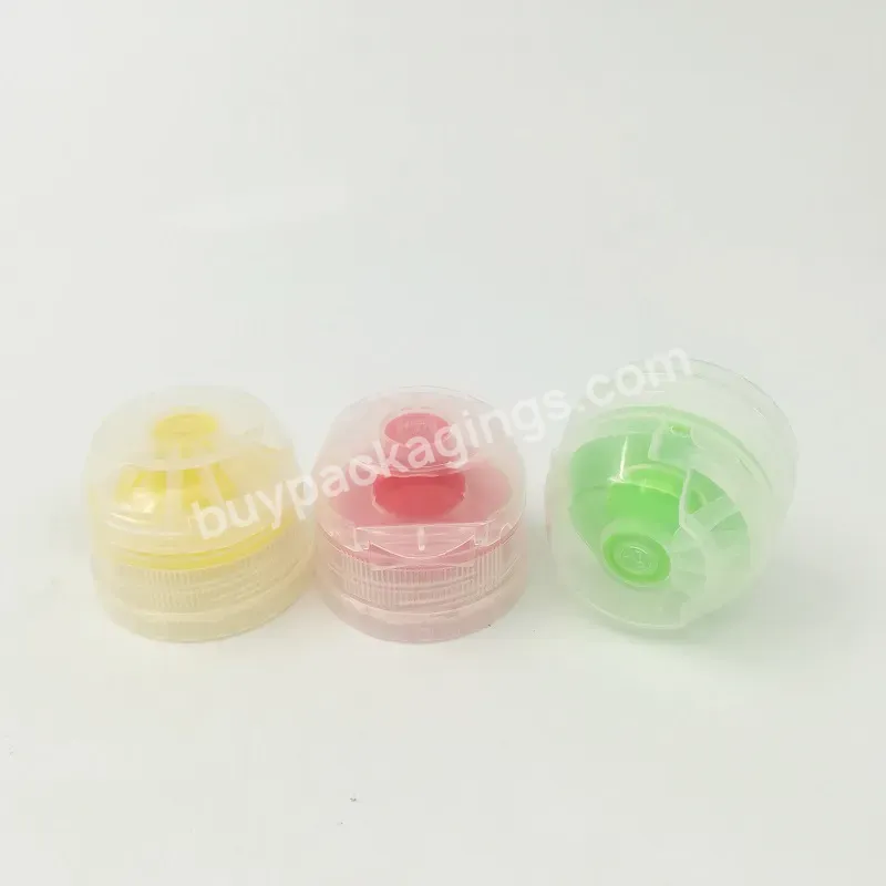 Custom Manufacture Pco 1810 Pp Sport Water Bottle Cap 28mm Flip Cap With Tamper Evident For Drinking Juice