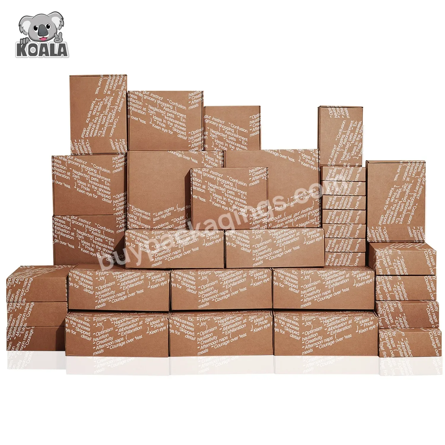 Custom Manufacturing 65cm 12x6x3 9x9x4 Size Plain Heavy Duty Mailer Brown Kraft Corrugated Shipping Box