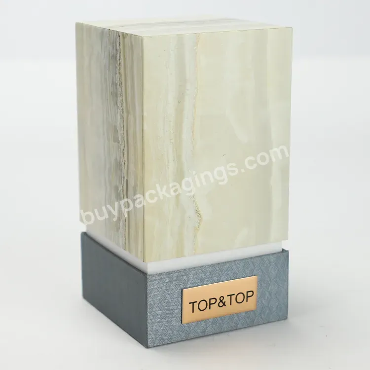 Custom Marbling 100ml Perfume Bottle Packaging Box Luxury Rigid Cardboard Paper Box For Essential Oil