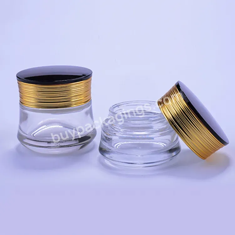 Custom Matt White Glass Cosmetic Jar Printing Logo Empty 50ml Cosmetic Glass Jars Wholesale